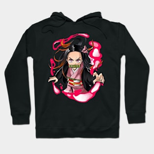 Nezuko on fire Hoodie